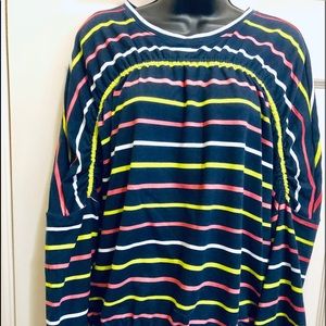 - Oversized Striped Sweatshirt